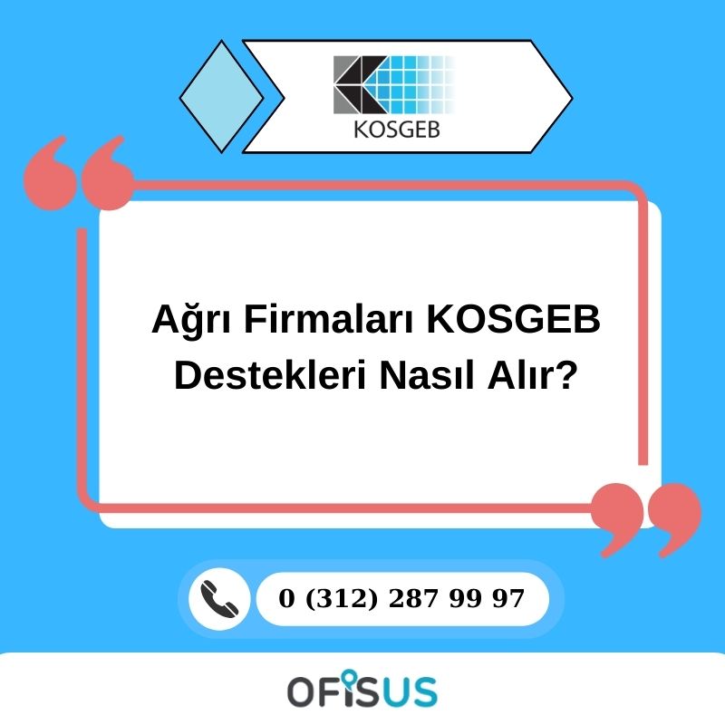 Ofisus Danışmanlık - Ağrı Firmaları KOSGEB Destekleri Nasıl Alır?